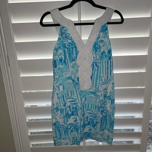 Lilly Pulitzer shift dress.
